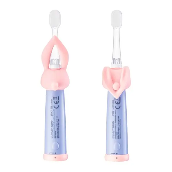 Periuta de dinti electrica Vitammy Bunny Light Pink pentru copii 0-3 ani