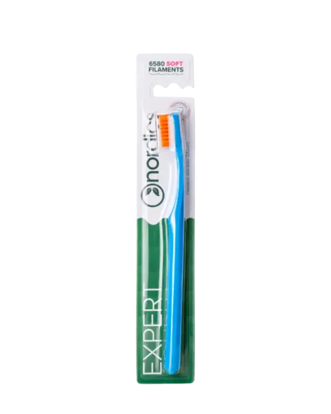 Periuta de dinti Expert Curve 6580 filamente - moale - albastru Nordics