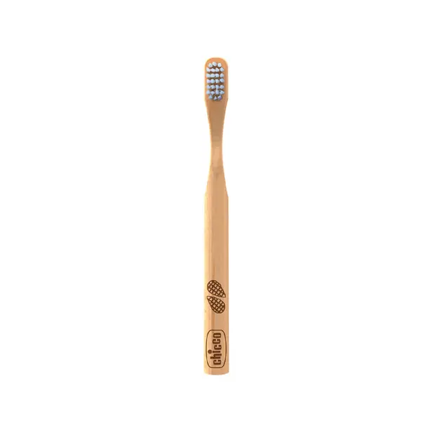 Periuta de dinti pentru copii Chicco din bambus, ambalaj rosu, 3ani+