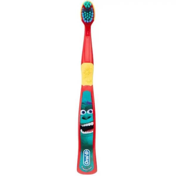 Periuta de Dinti pentru Copii, Oral-B, Pixar, Sulley, Monsters, Varsta 3+ Ani, Multi-Protectie, Peri Moi, Rosie