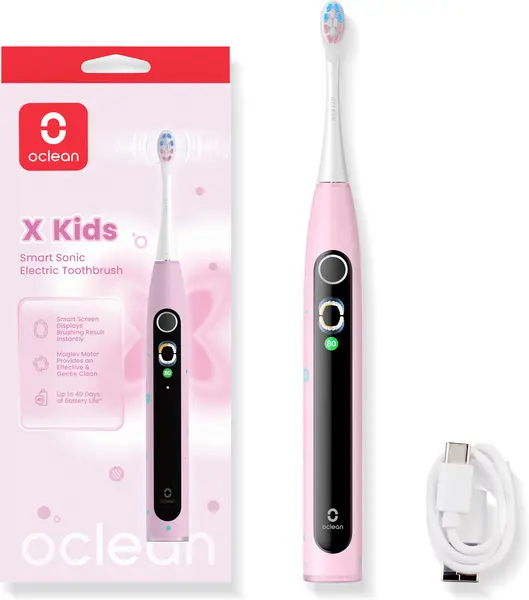 Periuță de dinți sonică Oclean – X Kids, 1 capăt, roz