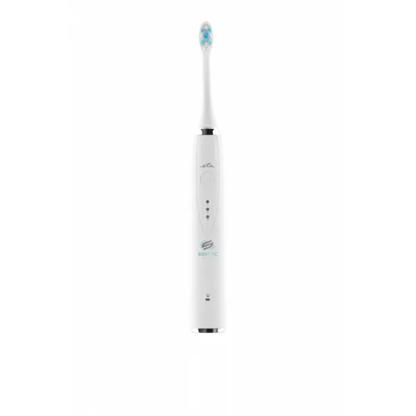Periuta electrica sonica ETA Sonetic Holiday 4707 90000, dezinfectare UV, 2 capete, alb