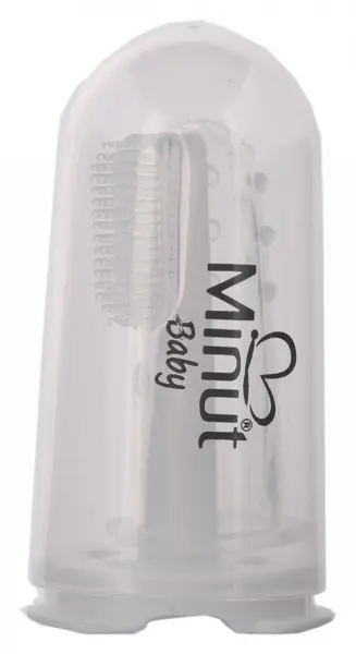 Periuta Minut baby pentru gingii si dinti bebelusi 3+