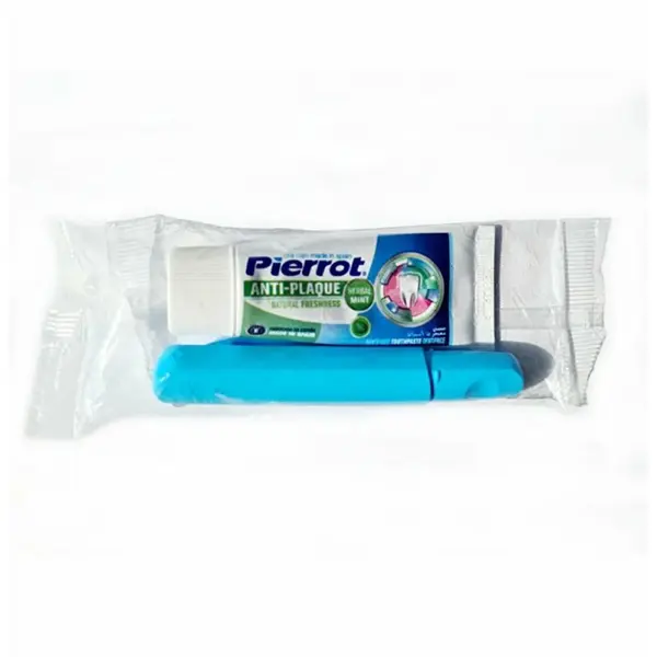 Periuta si Pasta Dinti Calatorie Pocket Plus, Pierrot, 30 ml