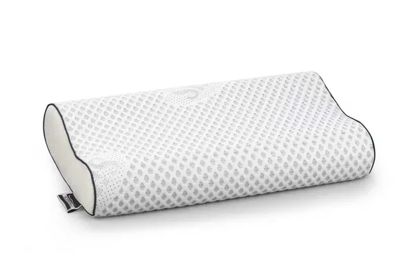 Perna anatomica cu memorie Somnart Silver Memory, laterala 3D, husa detasabila si lavabila, 30x50
