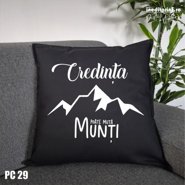 Perna Credinta poate muta munti PC29 Negru