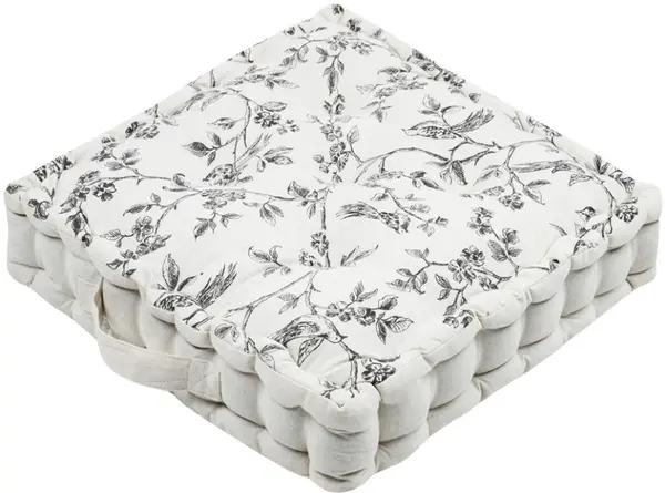 Pernă de podea STOF - Clarine, 45 x 45 x 10 cm, Off-White