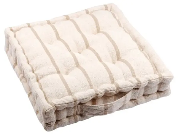 Pernă de podea STOF - St Trop, 45 x 45 x 10 cm, Linen