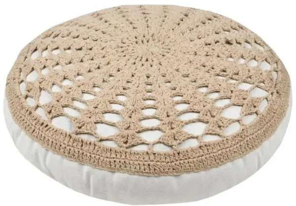 Pernă decorativă pentru podea STOF – Mekong, 45 x 8 cm, Natural