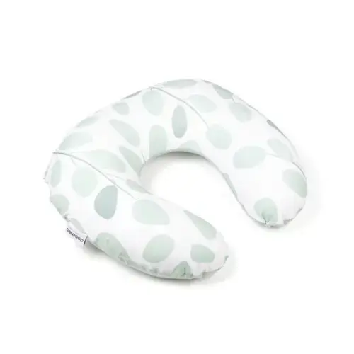 Perna Doomoo pentru alaptat 2 in 1 Softy Leaves Aqua Green