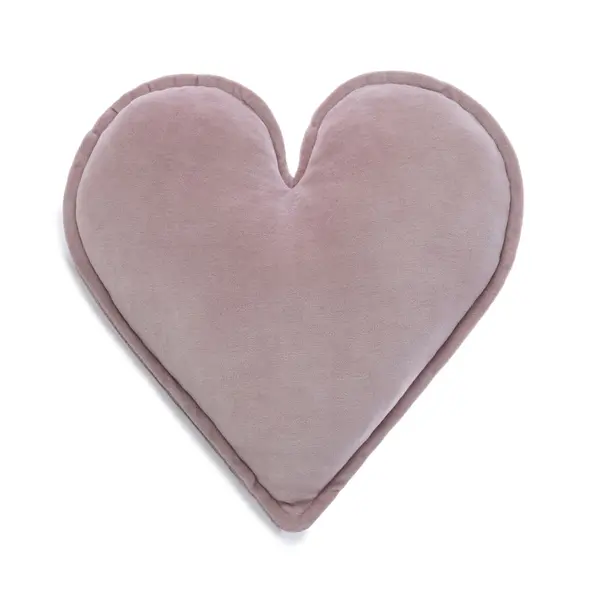 Pernă Inimă Roz Pudrat, TWINDECO Velvet Heart Dusty Pink