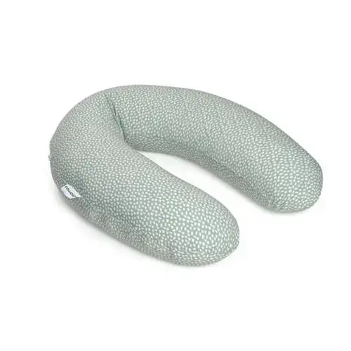 Perna mare Doomoo pentru gravide si bebelusi 3 in 1, bumbac organic Buddy Cloudy Kaki