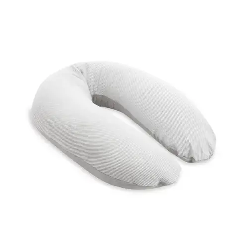 Perna mare Doomoo pentru gravide si bebelusi 3 in 1, bumbac organic Buddy Light Grey