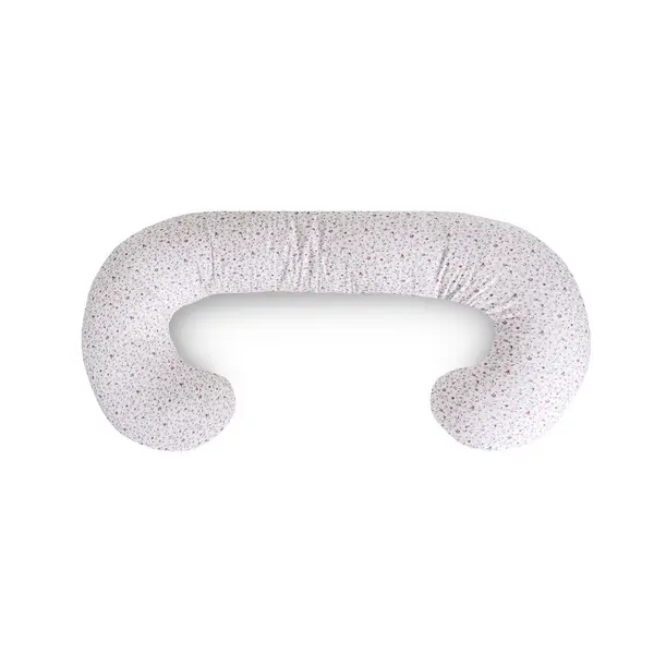 Perna multifunctionala, Ceba Baby, Pentru dureri de spate, somn confortabil si alaptat, Cu bile de silicon si microperle, Husa detasabila din bumbac, 300x30 cm, Oeko-Tex Standard 100, Forget-me-not