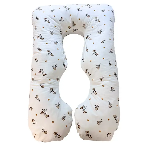 Pernă pentru Gravide 3 în 1 TWINDECO Maxim, 100% BUMBAC ORGANIC