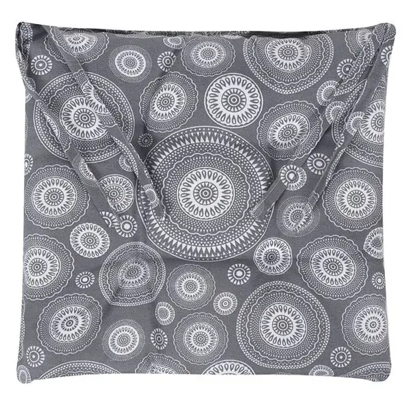 Perna pentru scaun cu imprimeu mandala,gri,40x40 cm