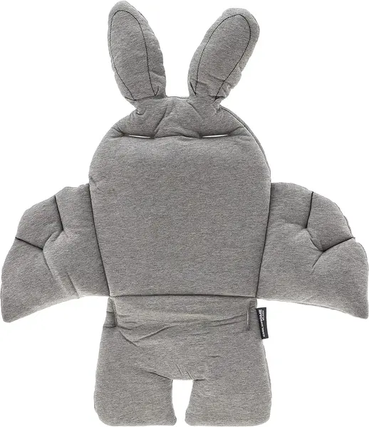 Pernă pentru scaun de masă Childhome - Rabbit, Jersey Grey