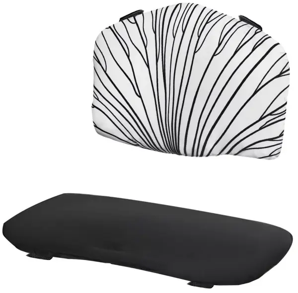 Pernă pentru scaun de masă KinderKraft - Enock, black/white