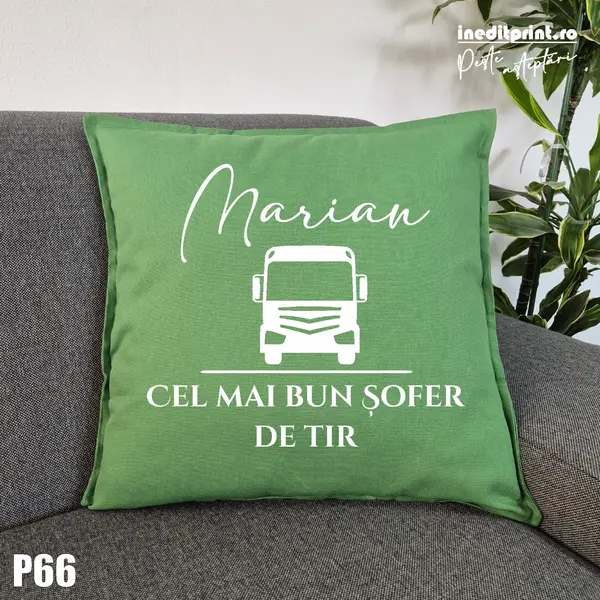 Perna Personalizabila cel mai bun sofer de TIR - P66 Verde