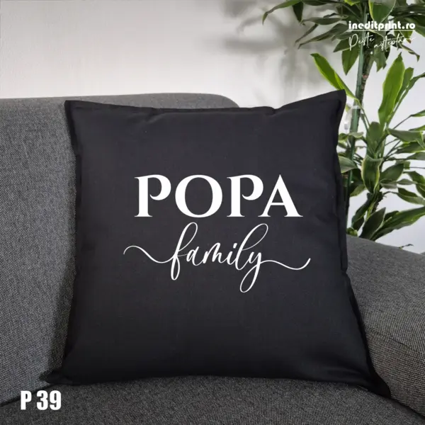 Perna Personalizata Family P39 Negru