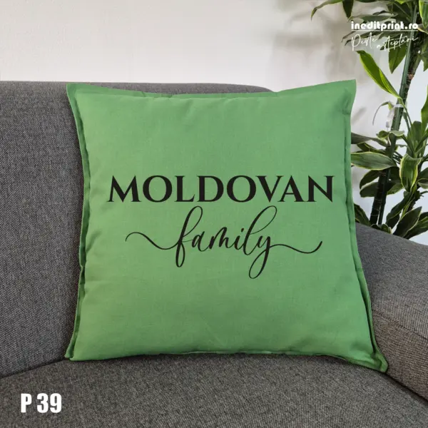 Perna Personalizata Family P39 Verde