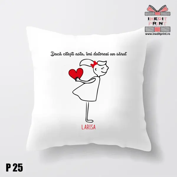 Perna Personalizata Imi datorezi un sarut P25
