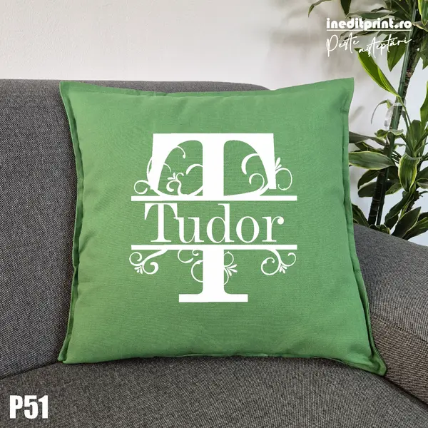 Perna Personalizata Initala si Nume - P51 Verde