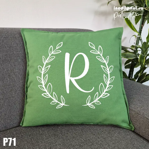 Perna Personalizata Initiala - P71 Verde