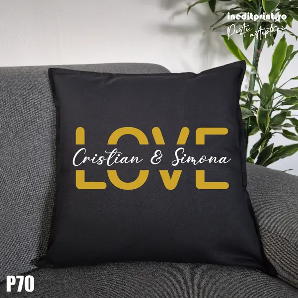 Perna Personalizata Love - P70 Negru