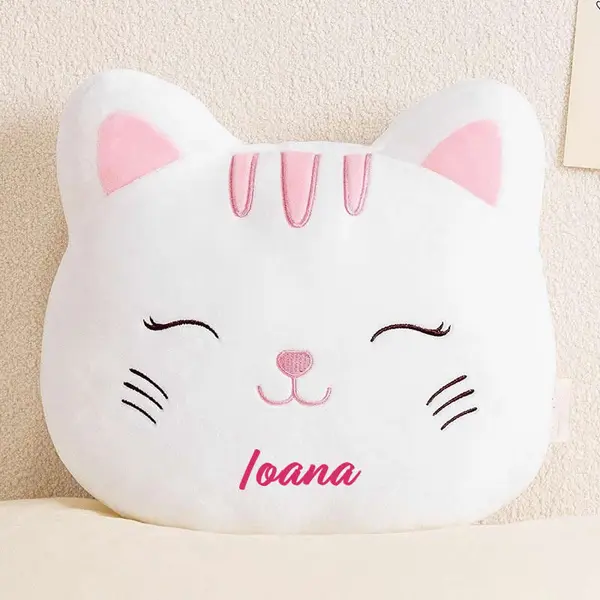 Perna personalizata Pisicuta Alba