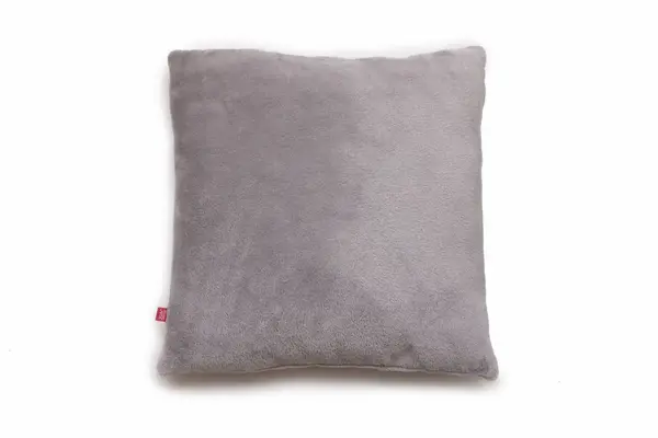 Perna pufoasa de plus KidsDecor gri din polyester 37x37 cm