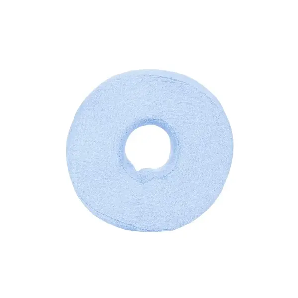 Perna Sanity mini, pentru prevenirea escarelor de decubit, din spuma de poliuretan, cu husa detasabila placuta la atingere, diametru 15 cm, Bleu
