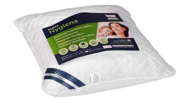 Perna Somnart Hygiena hipoalergenica cu bilute Superball din poliester 70 x 70 cm