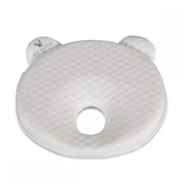 Pernuta pentru formarea capului Cangaroo Pooh cu spuma de memorie,husa hipoalergenica,imbunatateste pozitia capului din timpul somnului,utilizare patutcaruciorlandou,dimensiune 25x23 cm