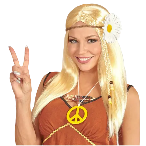 Peruca hippie dama