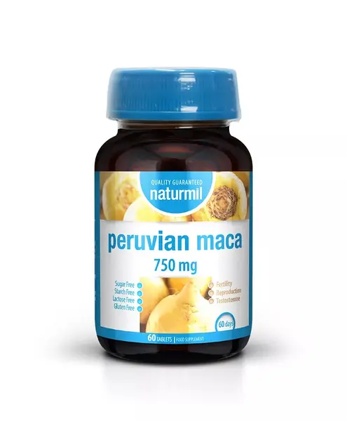 Peruvian Maca 750 mg, 60 tablete, Naturmil