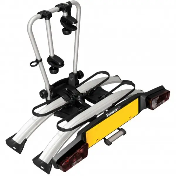 Peruzzo Suport pentru 2 biciclete electrice, Peruzzo Atlantis 714, cu prindere pe carligul de remorcare, Gri