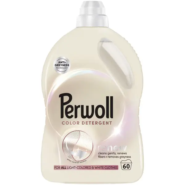 Perwoll Detergent lichid, 3L, 60 spalari, Renew Light Colors