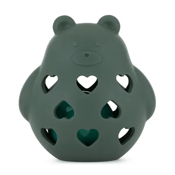 Petite&Mars Bear Basil 0m+ jucărie zornăitoare Misty Green 1 buc