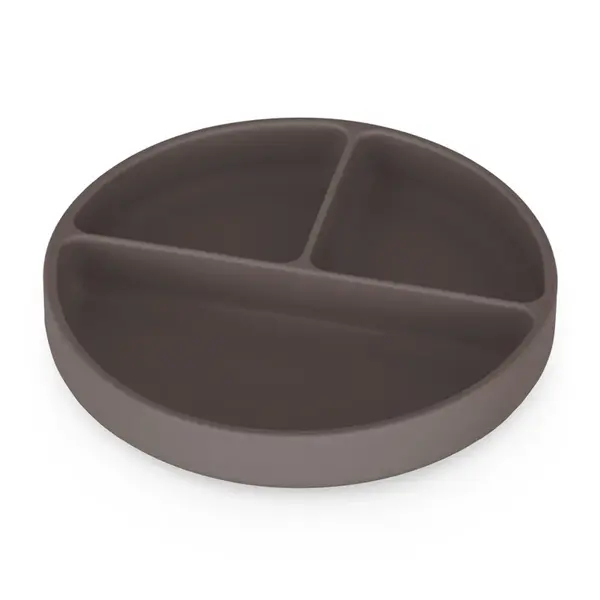 Petite&Mars Take&Match 6m+ farfurie compartimentată rotund Bitter Cocoa 1 buc