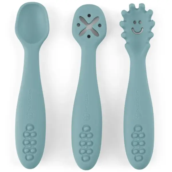 Petite&Mars Take&Match 6m+ linguriță pentru copii Frosted Sky 3 buc