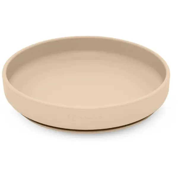 Petite&Mars Take&Match Silicone Plate farfurie cu ventuză Desert Sand 6 m+ 1 buc