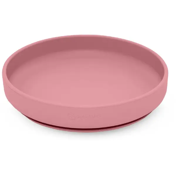 Petite&Mars Take&Match Silicone Plate farfurie cu ventuză Dusty Rose 6 m+ 1 buc