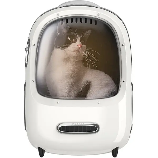 PETKIT Geanta de transport pentru animale de companie PETKIT Breezy2, Alb crem