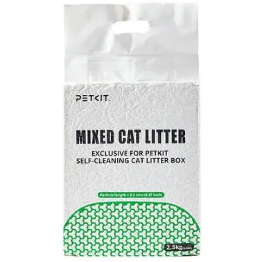 PETKIT Set 3 cutii nisip litiera mixt, tofu si bentonita Petkit 5 in 1 Mixed Cat Litter, 2.5 kg/cutie, absorbtie rapida