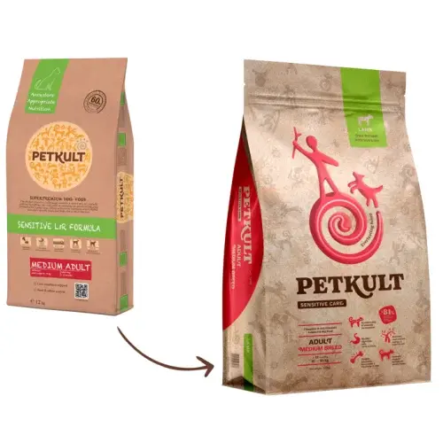 Petkult Medium Adult Sensitive MielOrez 3 kg