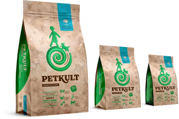 PETKULT Sensitive Adult small, talie mică, Peşte