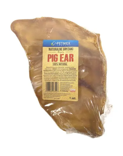 PETMEX Ureche de porc 1buc. recompensa dentara caini