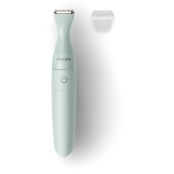 Philips Aparat de stilizat zona bikini Philips Seria 2000 BRT398/15, 1 baterie alcalina tip AA, Verde deschis