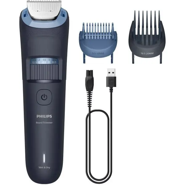 Philips Aparat de tuns Philips BT3665/15, 40 trepte de lungime, autonomie 80 min, utilizare umeda si uscata, incarcare USB